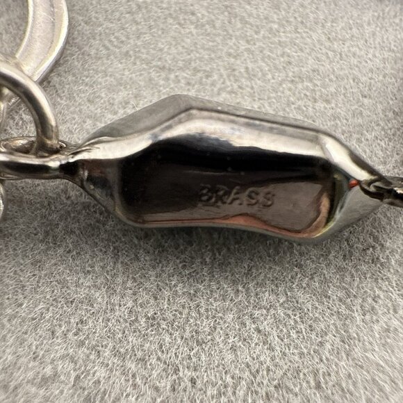 RLM Studio Robert Lee Morris Bracelet Sterling Silver Pearl Modernist Chain 8" - Picture 10 of 16